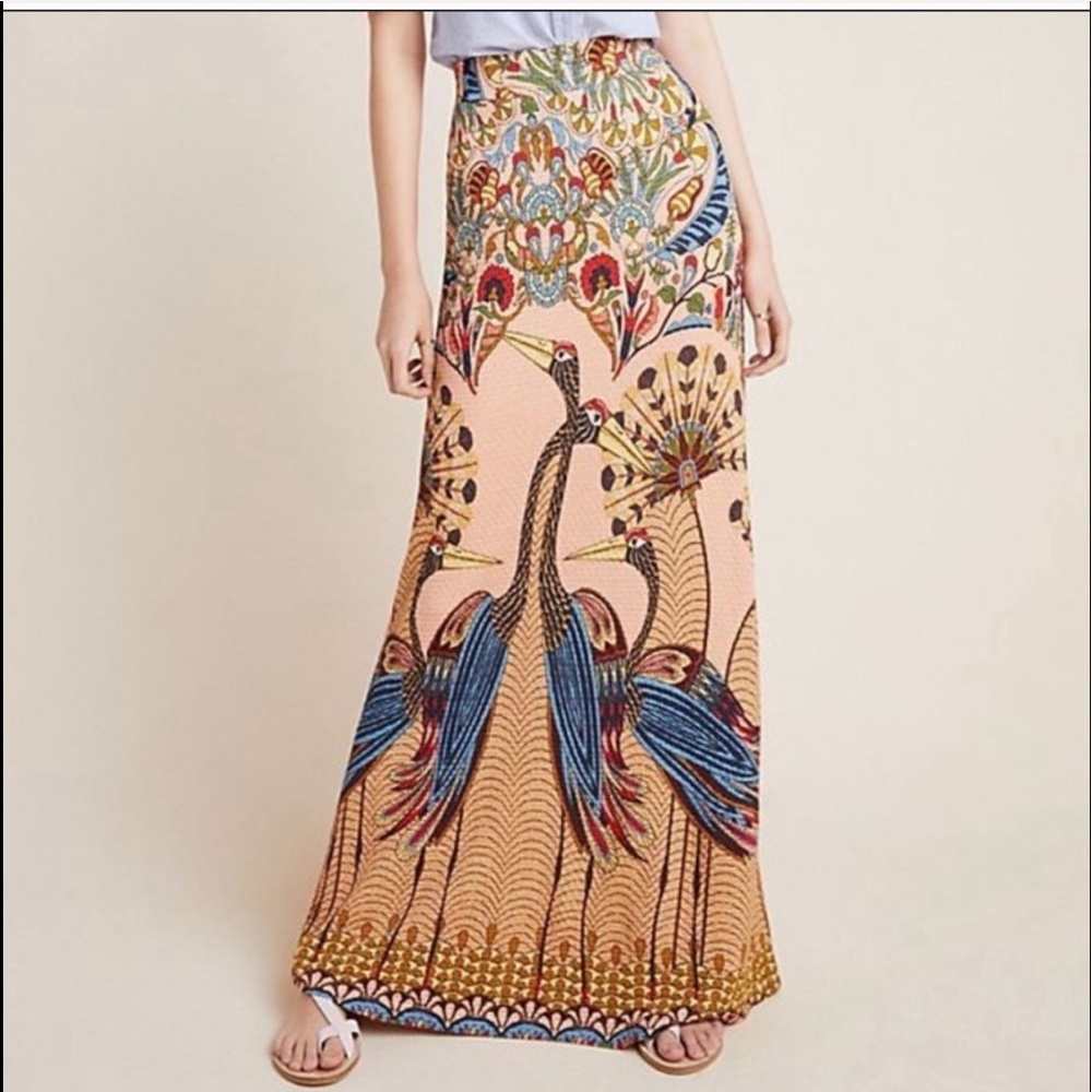 FARM Rio for Anthropologie knit maxi skirt